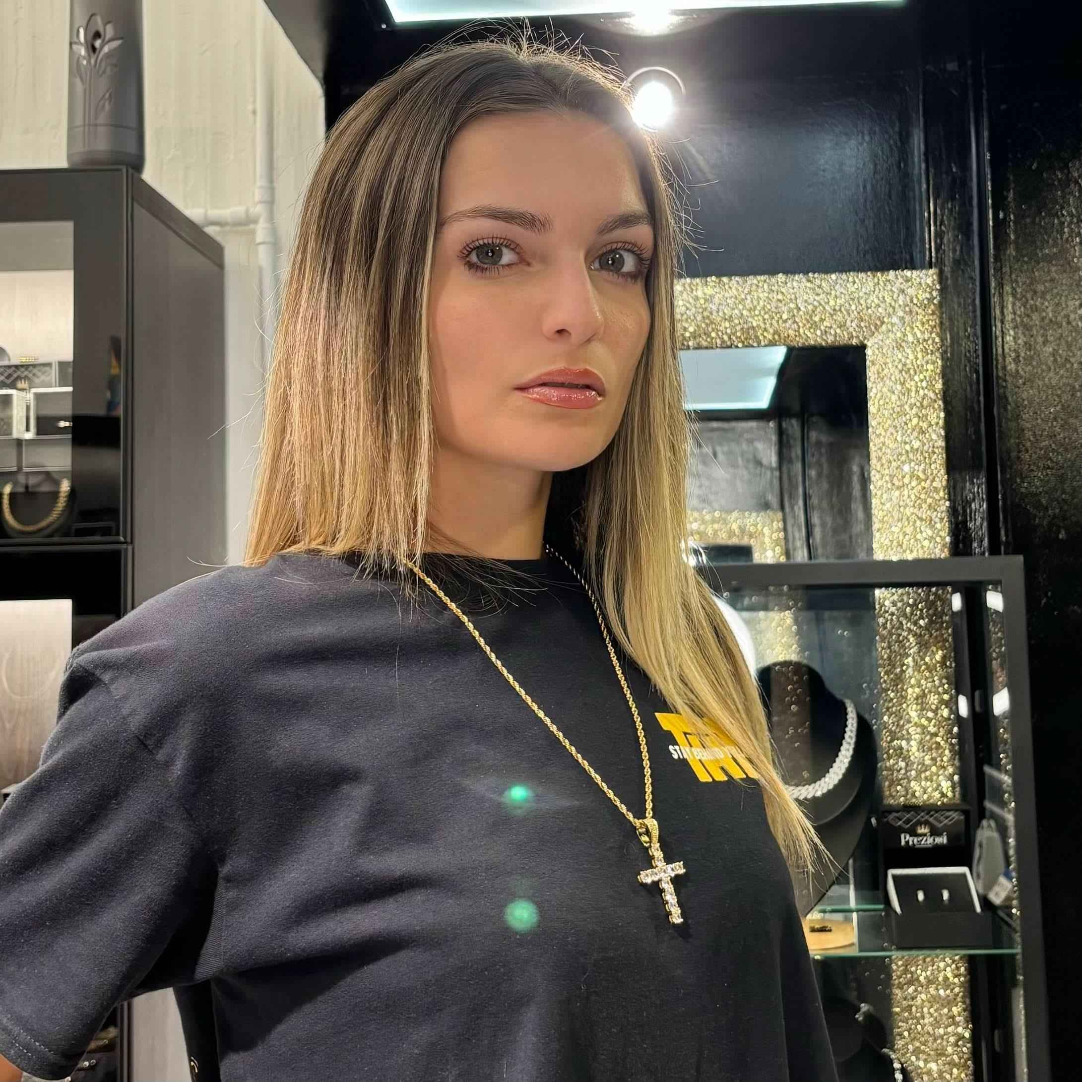 Ciondolo Cross Diamond Oro - Preziosi Milano 