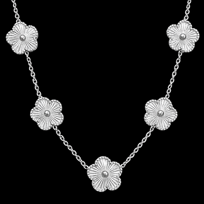 Collana Silver Flower