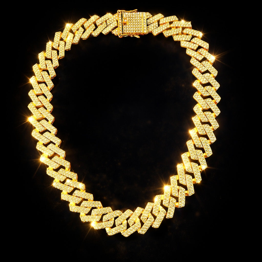 Collana Trap Oro 20mm