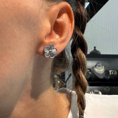 Orecchini Silver Flower - Preziosi Milano 