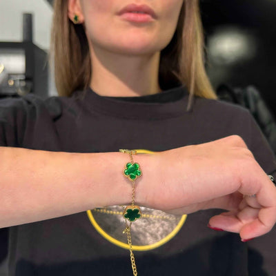 Bracciale Fiori Verdi - Preziosi Milano 