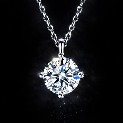 Collana Punto Luce Moissanite VVS1 Argento 925