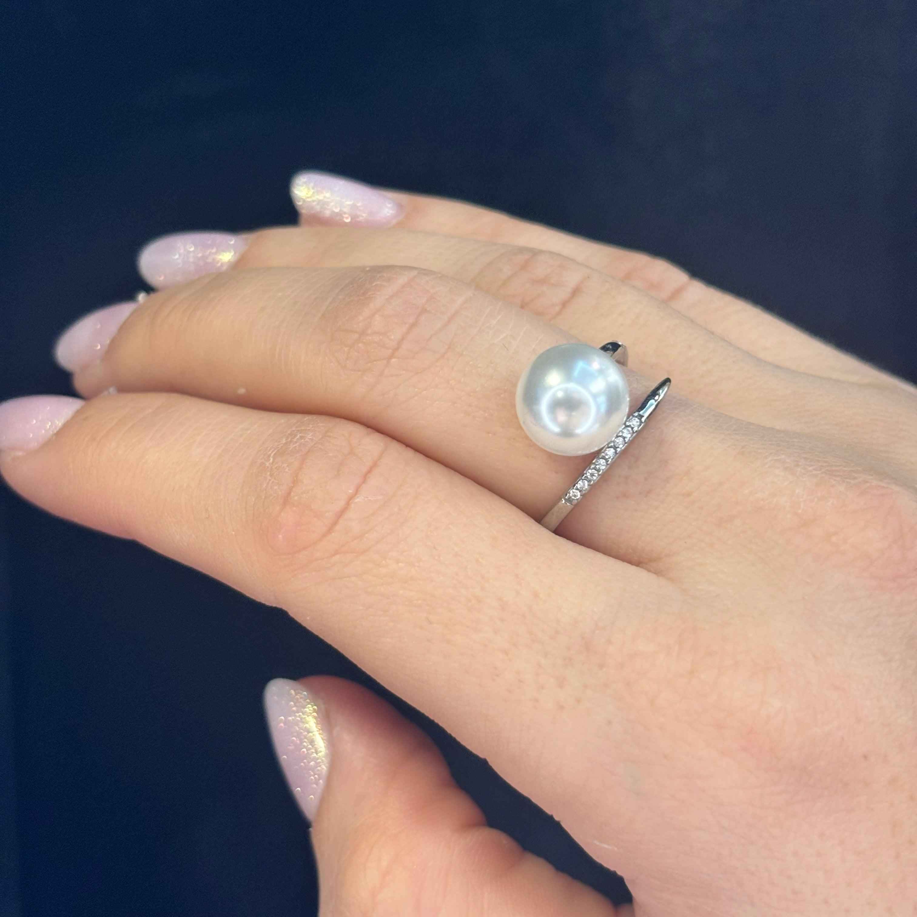 Anello Perla Argento - Preziosi Milano 