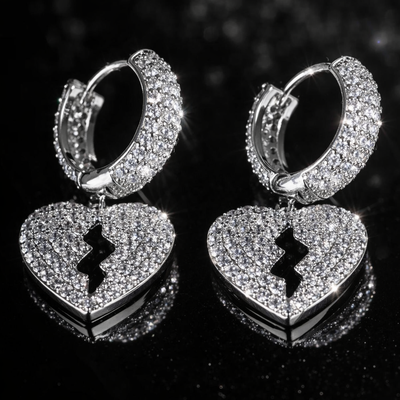 Orecchini Cuore Spezzato Luxury