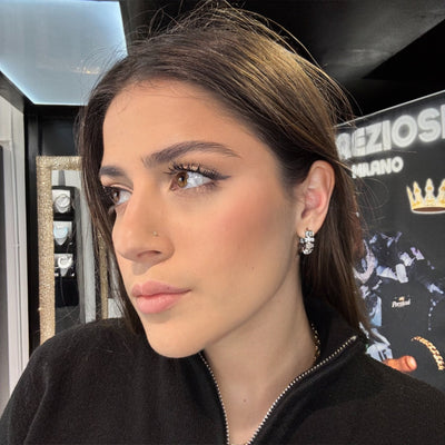 Orecchini Baguette Argento - Preziosi Milano 