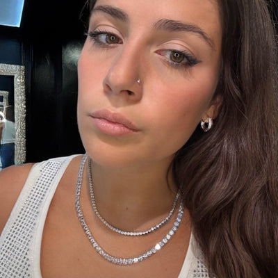 Collana Tennis Argento 925 - Preziosi Milano 