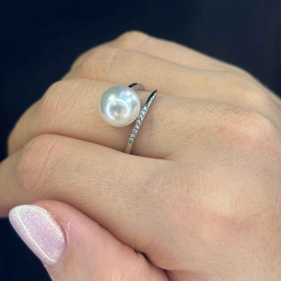 Anello Perla Argento - Preziosi Milano 