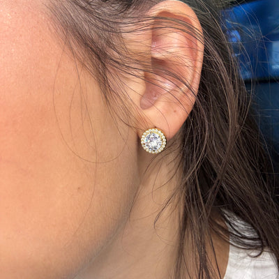 Orecchini Cristal Oro Acciaio - Preziosi Milano 