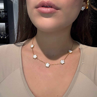 Collana Fiori Bianchi - Preziosi Milano 