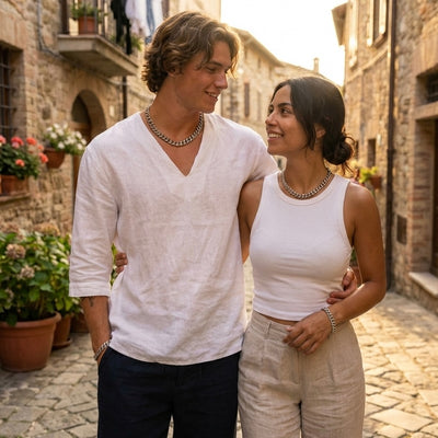 Collana Cubana Argento