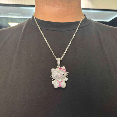 Ciondolo Kitty Argento - Preziosi Milano 