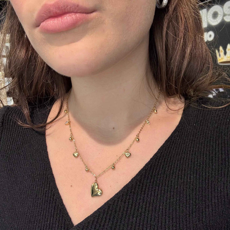 Collana Cuori Oro - Preziosi Milano 