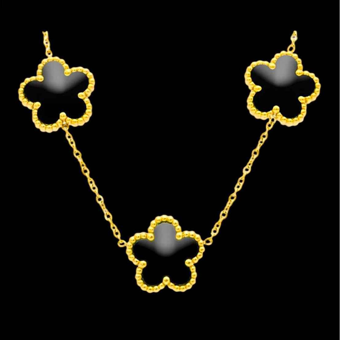 Collana Fiori Neri - Preziosi Milano 
