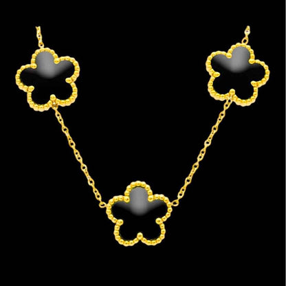 Collana Fiori Neri - Preziosi Milano 