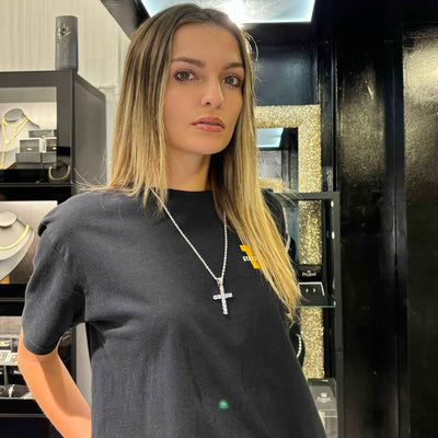 Ciondolo Cross Diamond Argento - Preziosi Milano 