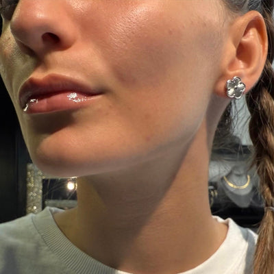 Orecchini Silver Flower - Preziosi Milano 