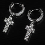 Orecchini Croce Luxury Rhodium - Preziosi Milano 