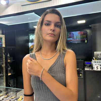 Collana Tennis Inox 3mm - Preziosi Milano 