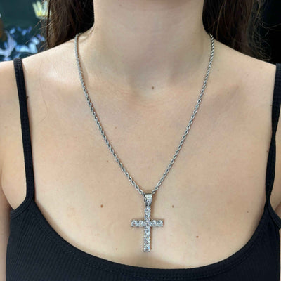 Ciondolo Cross Diamond Argento - Preziosi Milano 
