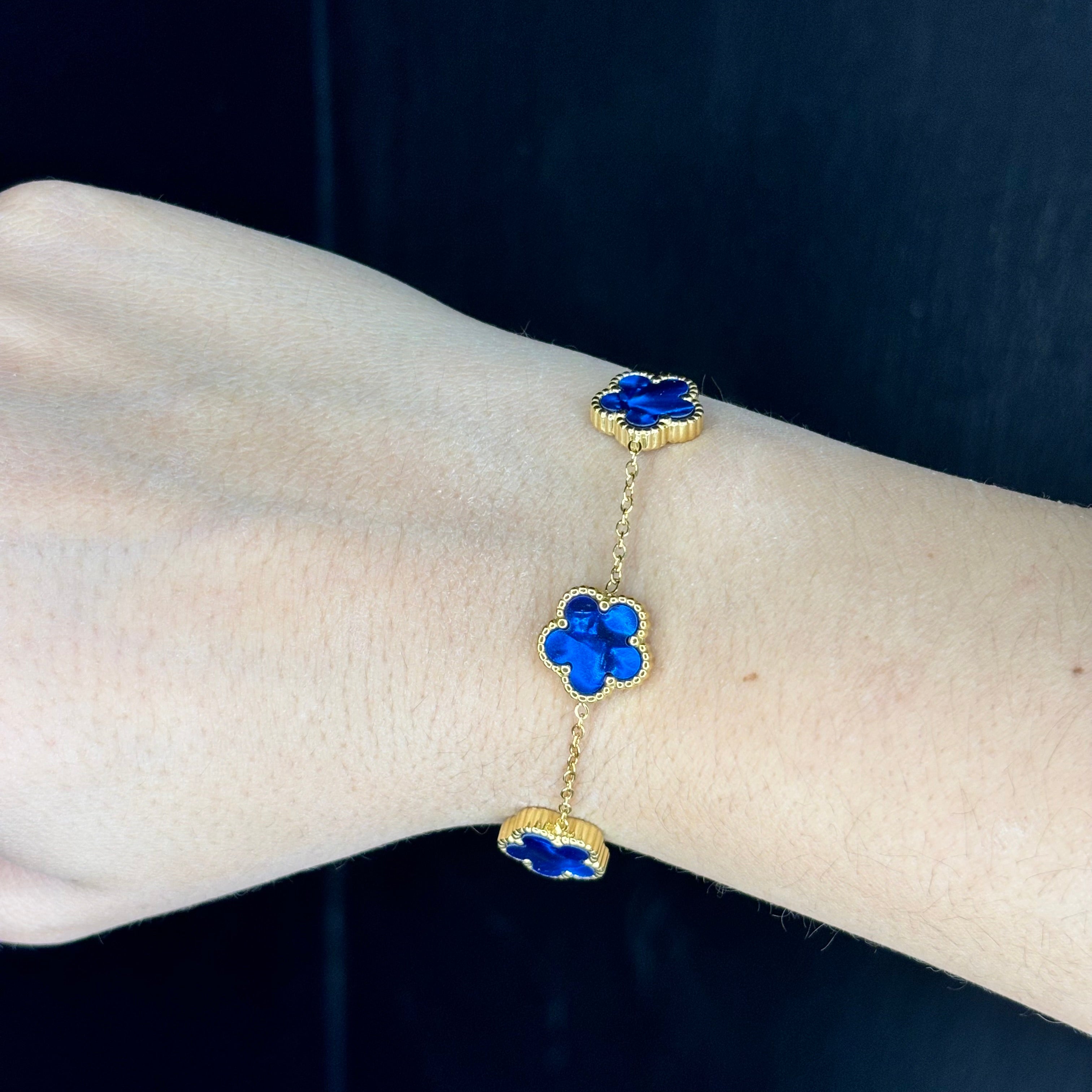 Bracciale Fiori Blu - Preziosi Milano 