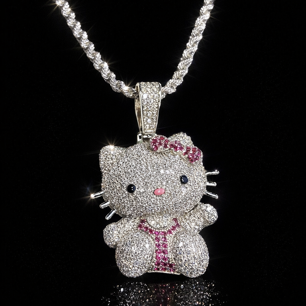 Ciondolo Kitty Argento