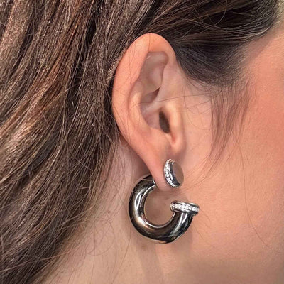 Cuff/Orecchini Argento Doppio Uso - Preziosi Milano 