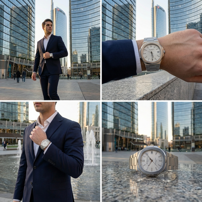 De Angelis Atlantic Silver Bianco Sunray