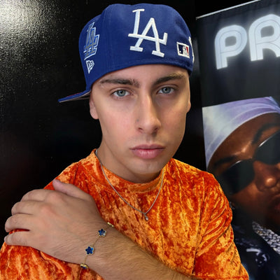 Bracciale Fiori Blu - Preziosi Milano 