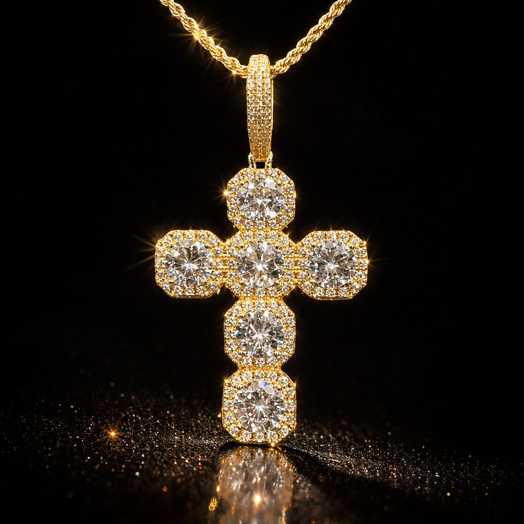 Ciondolo Croce style Oro