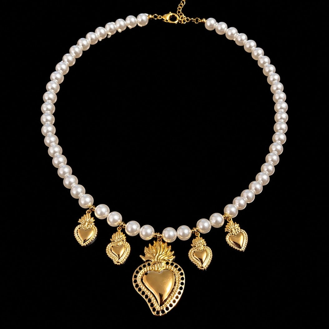 Collana Perle Cuore Imperiale