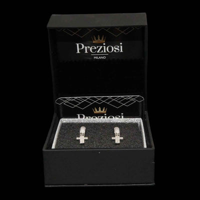 Orecchini Croce Luxury Rhodium - Preziosi Milano 