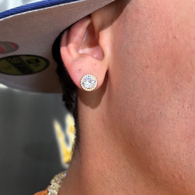 Orecchini Cristal Oro Acciaio - Preziosi Milano 