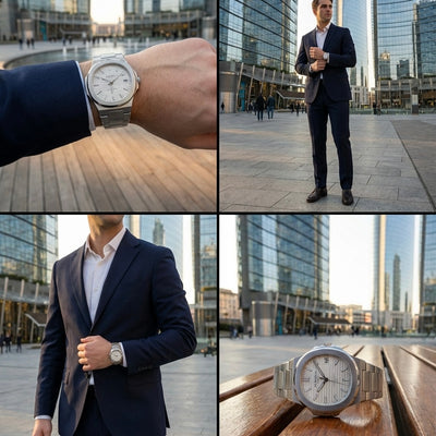 De Angelis Atlantic Silver Bianco Sunray