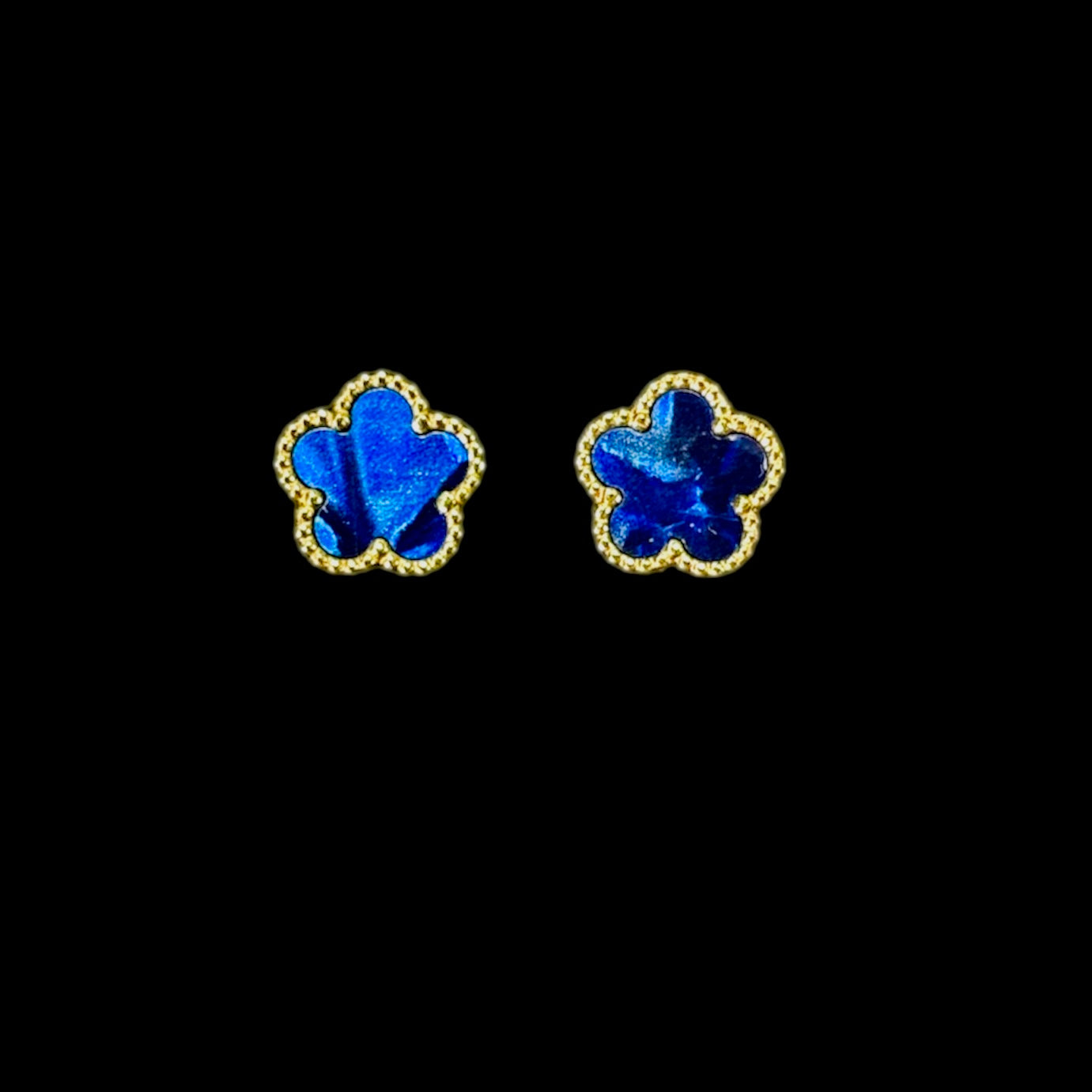 Orecchini Fiore Blu - Preziosi Milano 