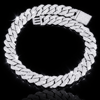 Collana Ice Trap 19mm Argento 925