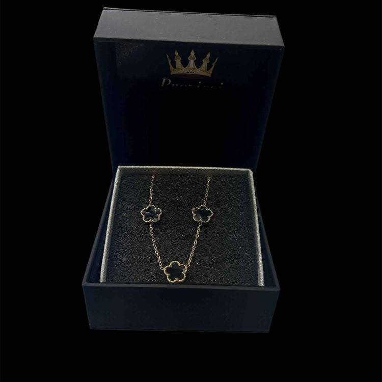 Collana Fiori Neri - Preziosi Milano 