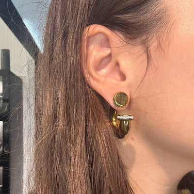 Cuff/Orecchini Oro Doppio Uso - Preziosi Milano 