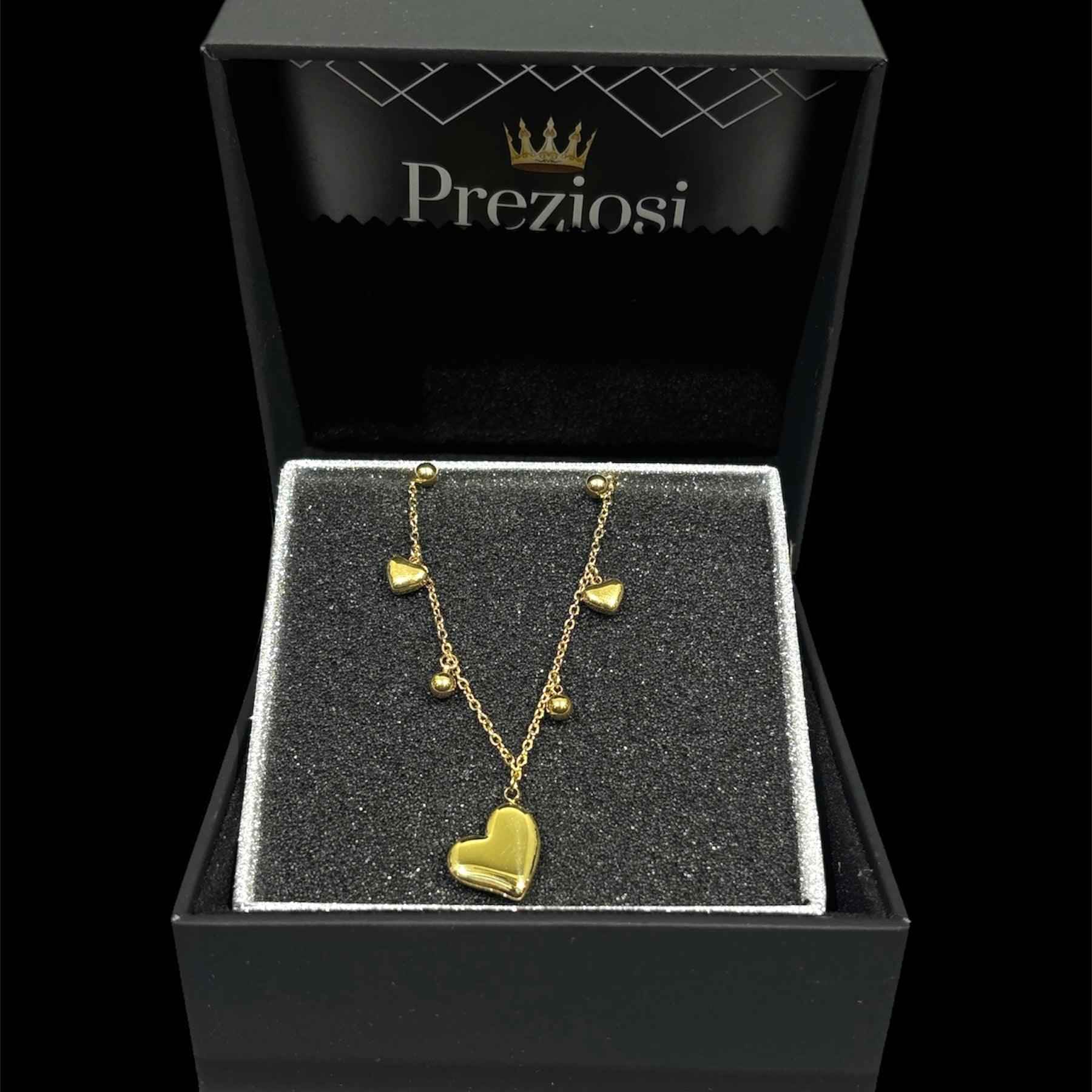 Collana Cuori Oro - Preziosi Milano 