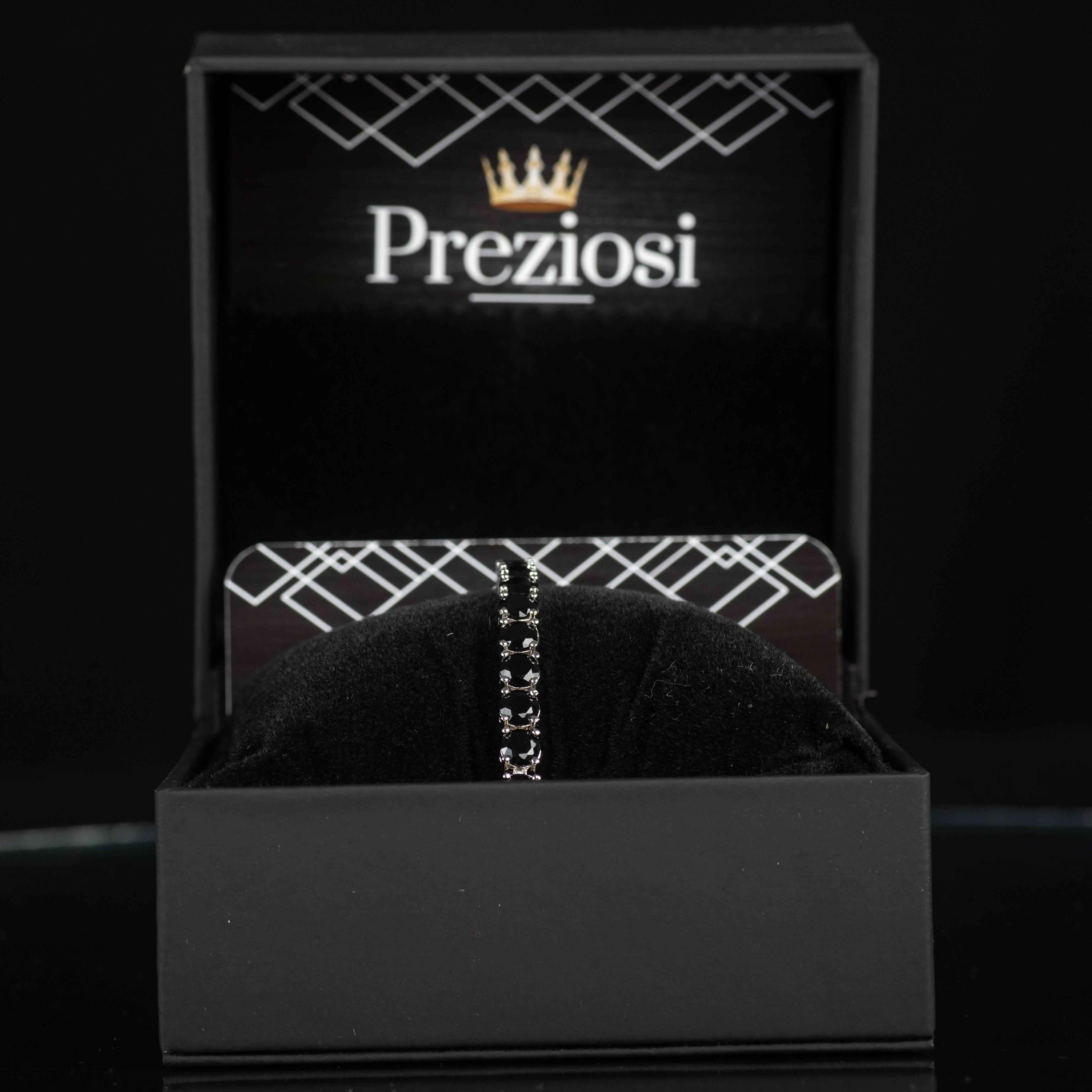 Bracciale Tennis Luxury Nero - Preziosi Milano 