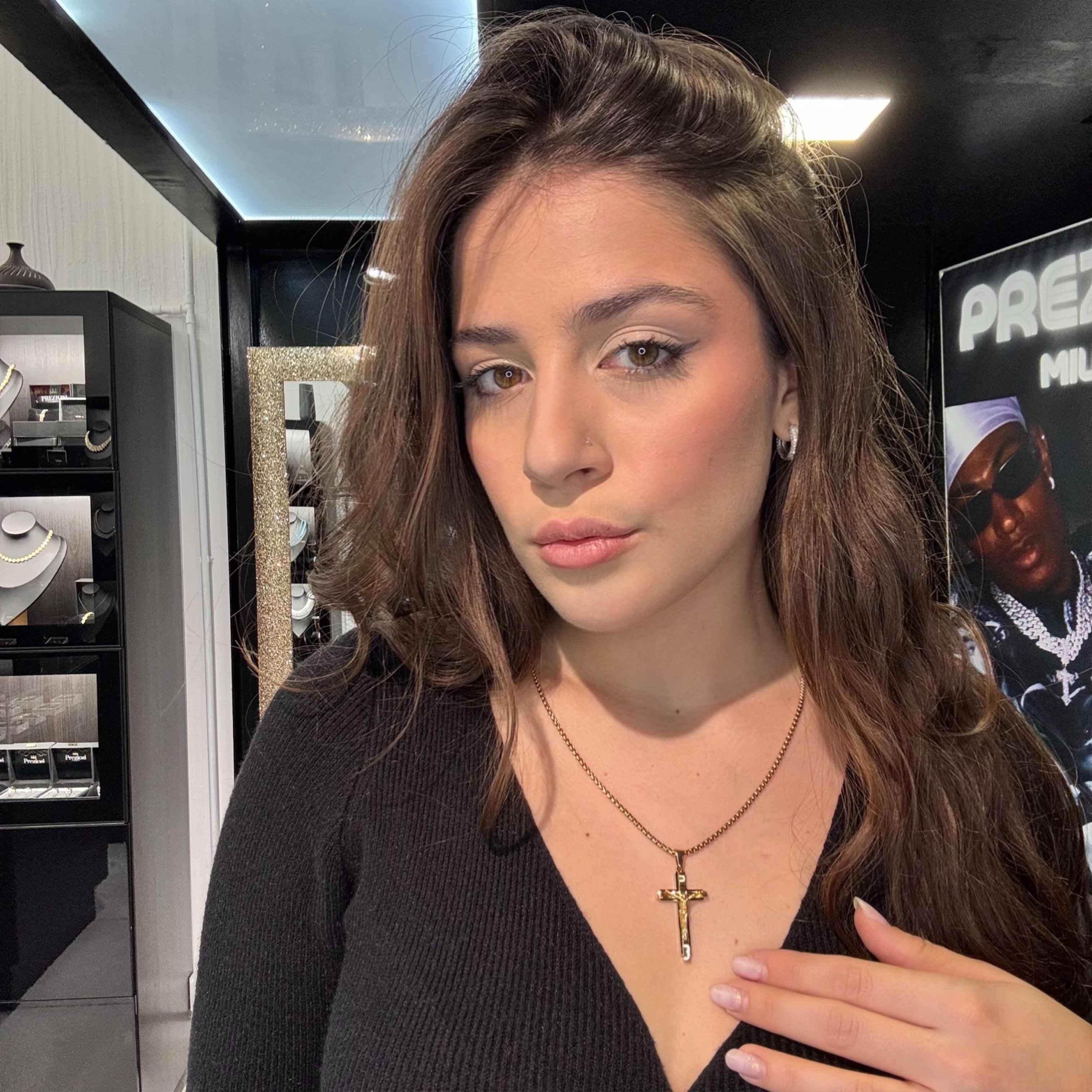 Collana Croce Gesù Crocifisso Oro - Preziosi Milano 