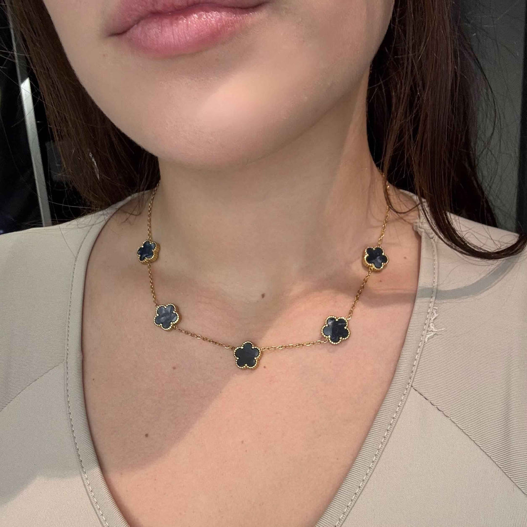 Collana Fiori Neri - Preziosi Milano 