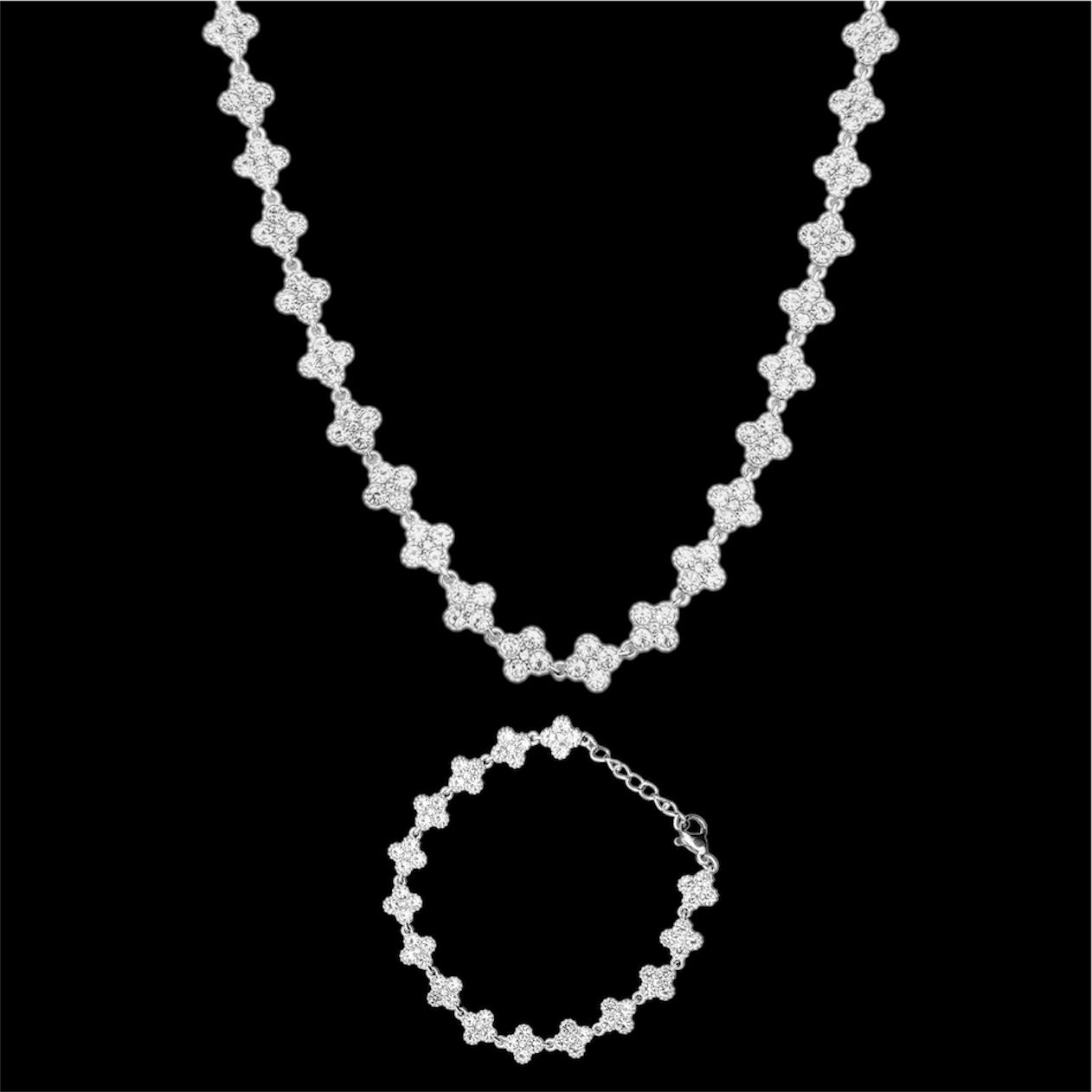 Collana + Bracciale Cristal Flower - Preziosi Milano 