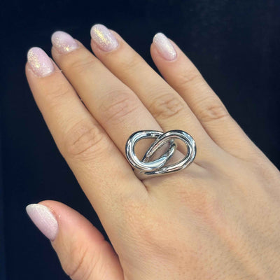 Anello Fiocco Argento - Preziosi Milano 