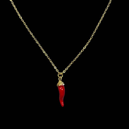 Collana Cornetti Peperoncini E Cuori Fortuna Napoli - Preziosi Milano 