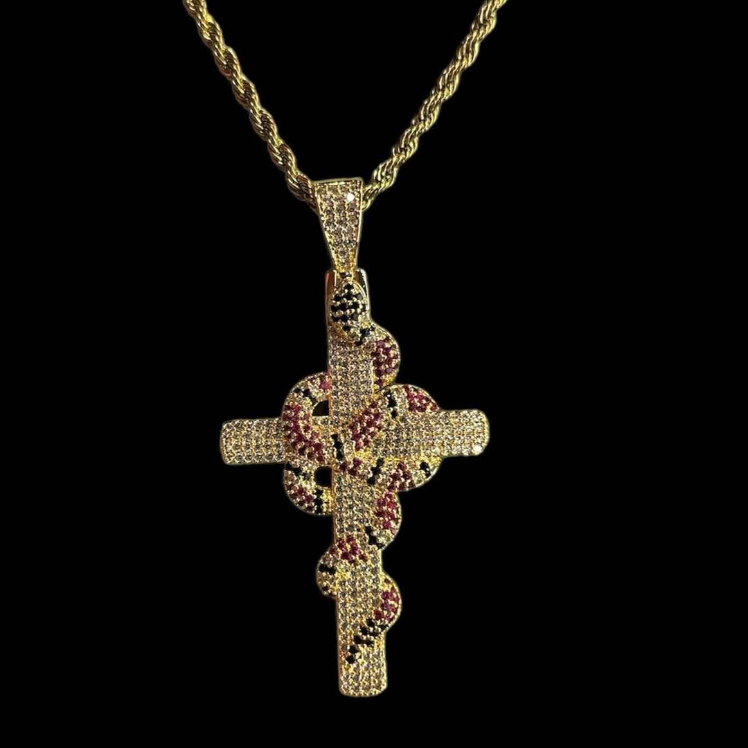 Ciondolo Snake Cross - Preziosi Milano 