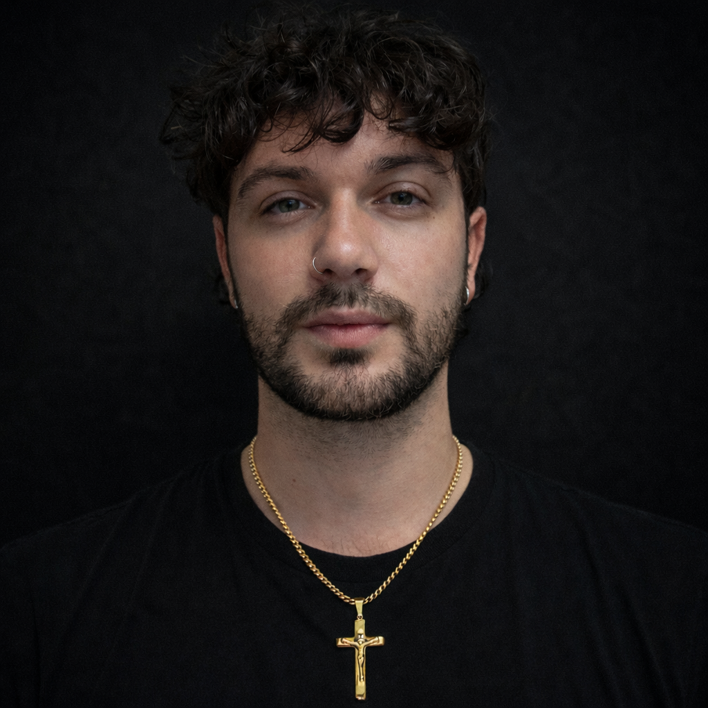 Collana Croce Gesù Oro - Preziosi Milano 