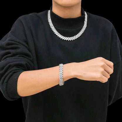 Bracciale Ice Square 14mm Argento 925 - Preziosi Milano 