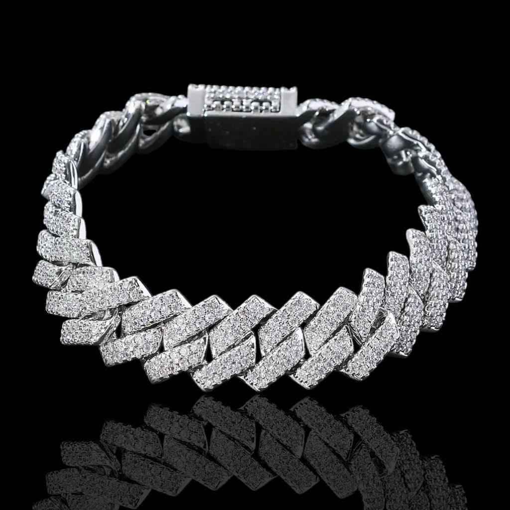 Bracciale Ice Square 14mm Argento 925 - Preziosi Milano 