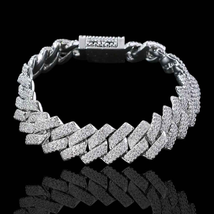 Bracciale Ice Square 14mm Argento 925 - Preziosi Milano 