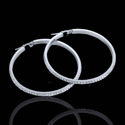 Orecchini Penelope Argento 6cm - Preziosi Milano 